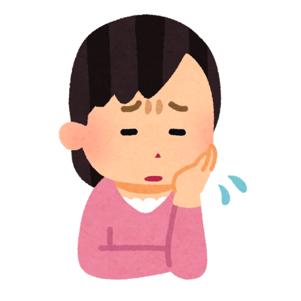 在宅介護で悩みを抱えて一人で塞ぎ込んでいる女性のイメージ画像