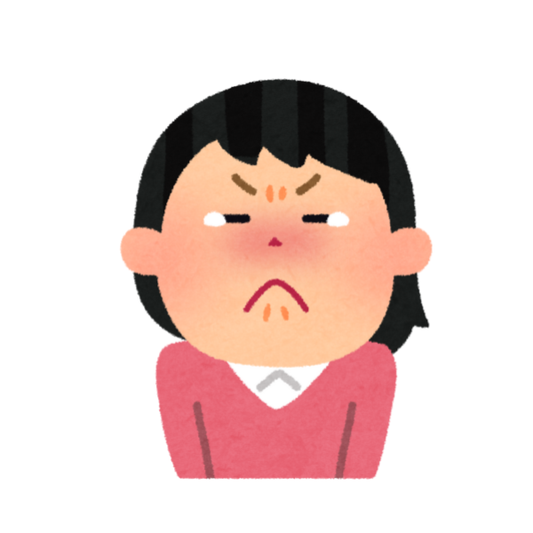 介護で疲れた時、苦しい時に歯を食いしばって頑張る女性のイメージ画像