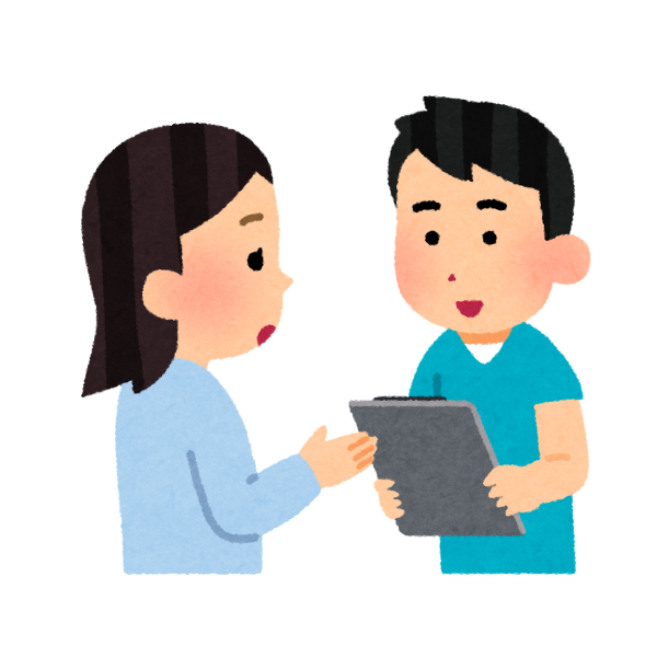 介護についてケアマネージャーに相談する女性のイメージ画像