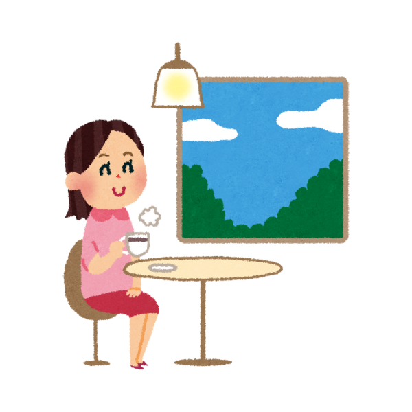 介護の合間に自分の時間を作ってリフレッシュすることも大事だというイメージの画像