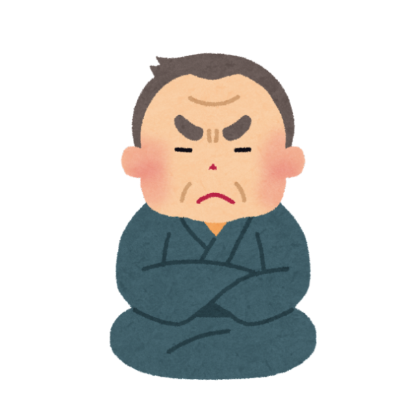 介護サービスを受けることを嫌がるお爺さんのイメージ画像