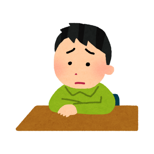 一人で思い悩むヤングケアラーのイメージ画像