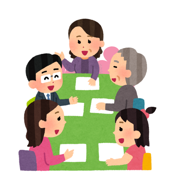 施設見学後は家族で情報を共有することが大事。家族会議をするイメージ画像