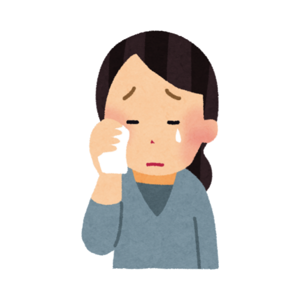 認知症になると、些細なことで怒ったり、泣いたりしてしまうということのイメージ画像
