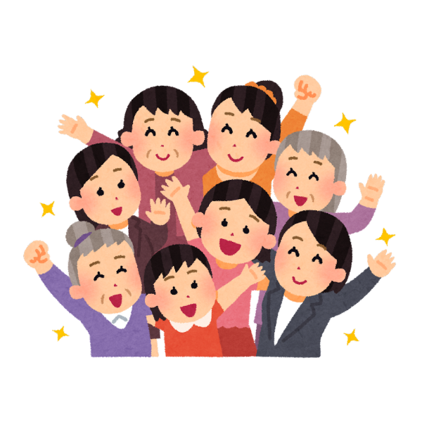 介護の初心者は一人で悩みを抱えがちだが、まわりのみんなと情報共有することが大切だというイメージの画像