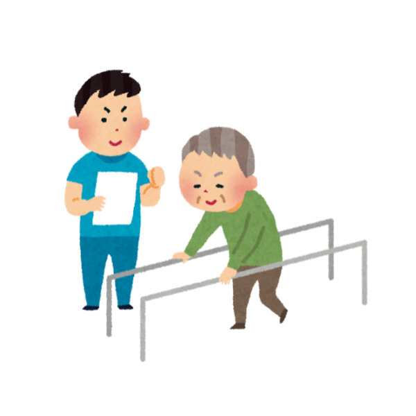 老健でリハビリに励むおじいちゃんのイメージ画像