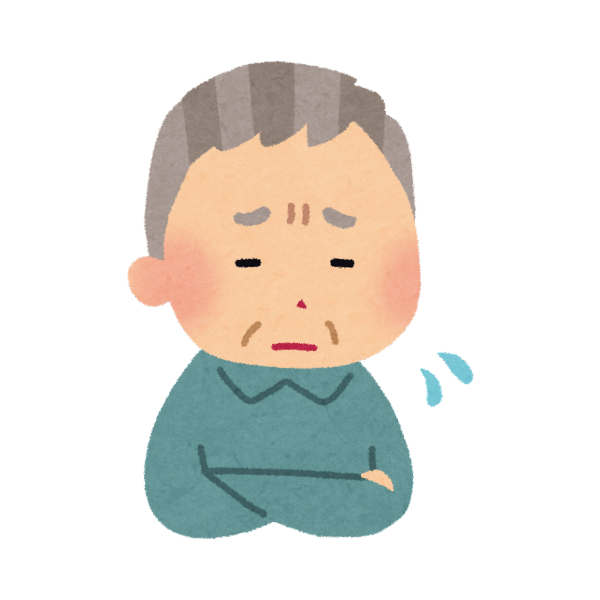 認知症になってもそれを認めず、頑固に拒否するおじいちゃんのイメージ画像