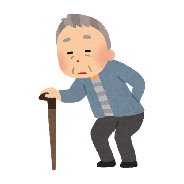 介護施設で虐待を受けて無表情になってしまったおじいさんのイメージ画像