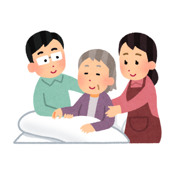 在宅ワークをしながら、スケジュールを立てて介護もしている人々のイメージ画像