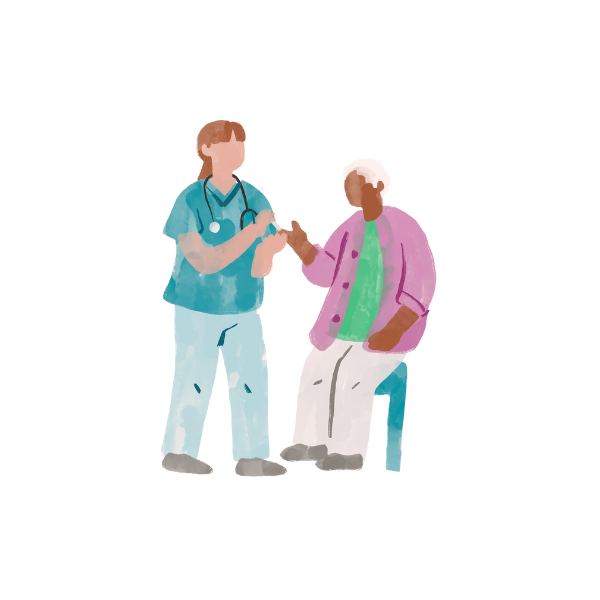 介護士と高齢者のイメージ画像