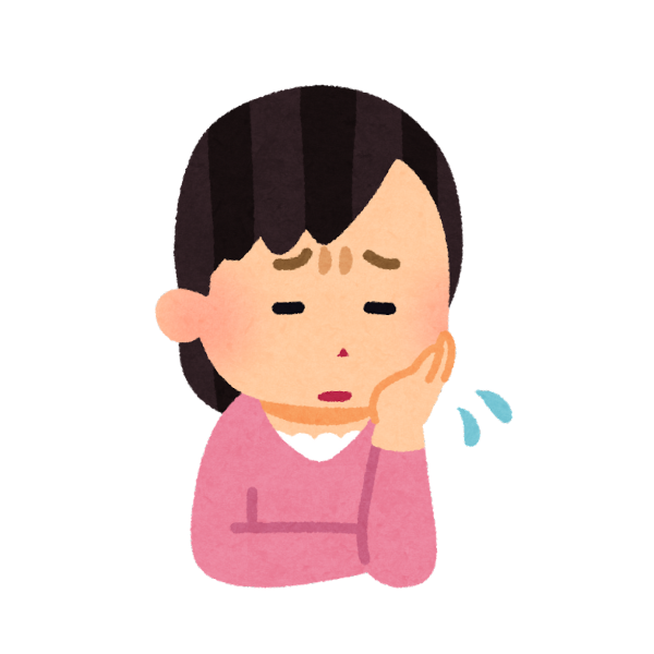 親の暴言に困り果てる女性のイメージ画像