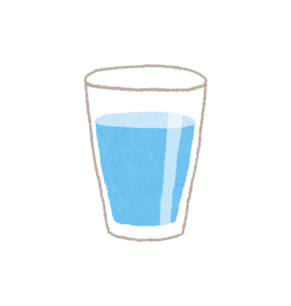 水分をしっかり摂ることも便秘予防に効果的というイメージの画像