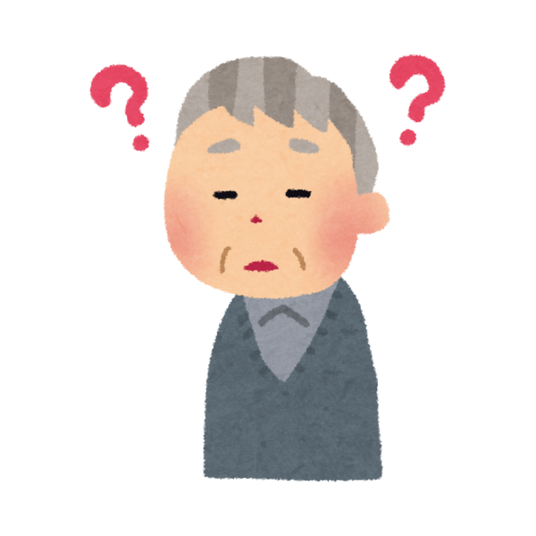 認知症気味の高齢者の画像