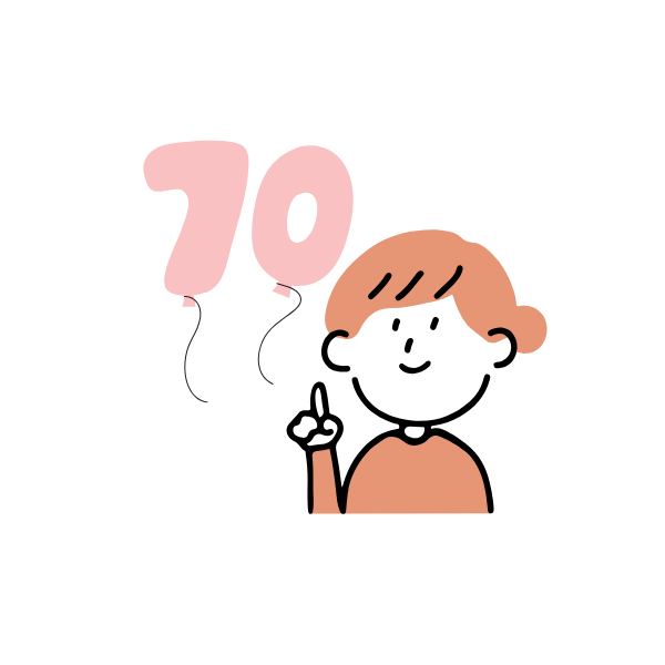 介護は７０点でいいというイメージの画像
