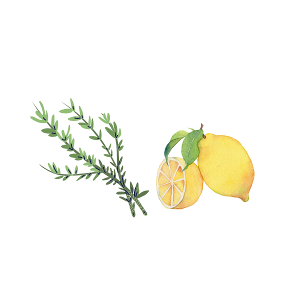 ローズマリーとレモンの画像