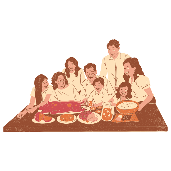 家族の絆をイメージする画像