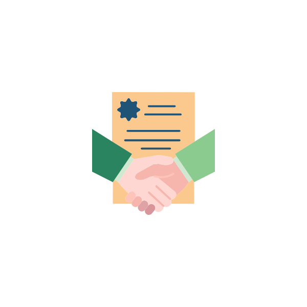 不動産会社との契約のイメージ画像