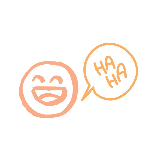 笑いをイメージする画像