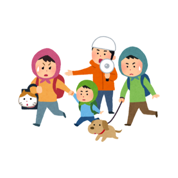 避難する人々のイメージ画像