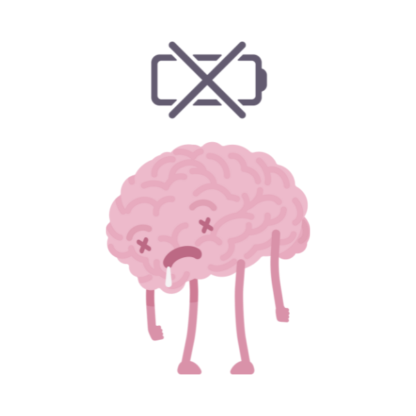 元気のない脳のイメージ画像